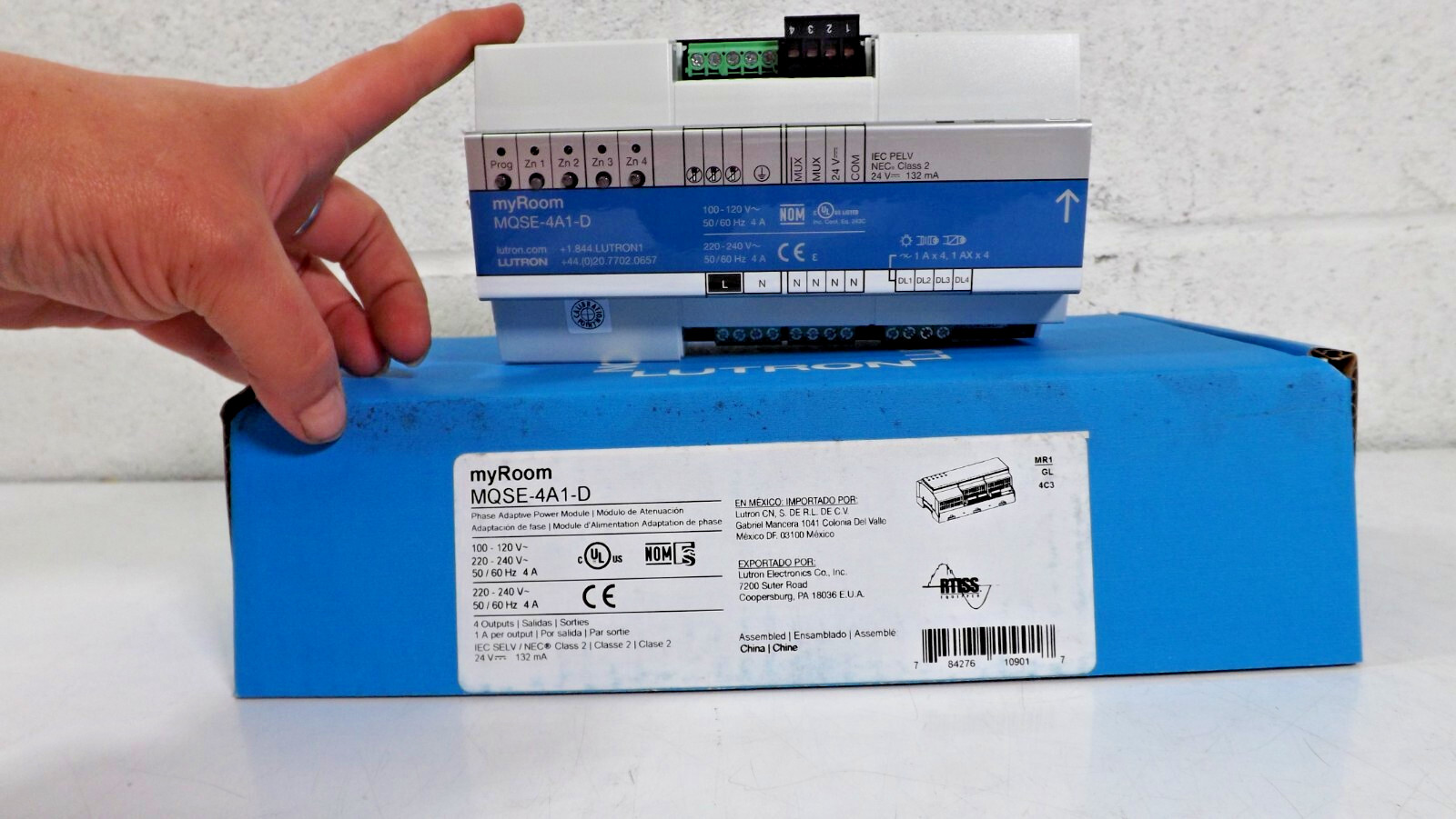 Lutron MQSE-4A1-D myRoom Power Module PhaseAdaptor Lutron MQSE-4A1-D myRoom Power Module PhaseAdaptor