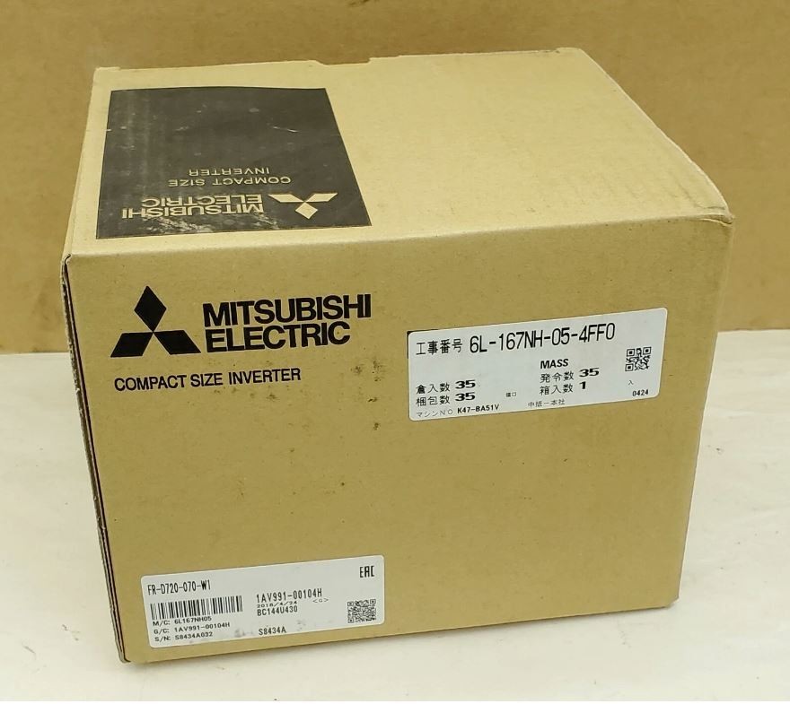 Mitsubishi FR-D720-070-W1 240VAC 3 Phase Variable Frequency Drive 2.0HP - NEW Mitsubishi FR-D720-070-W1 240VAC 3 Phase Variable Frequency Drive 2.0HP - NEW