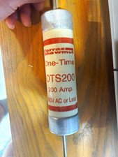 Ferraz Shawmut OTS200 200A 600V Class K5 One-Time Cartridge HRC Fuse picture