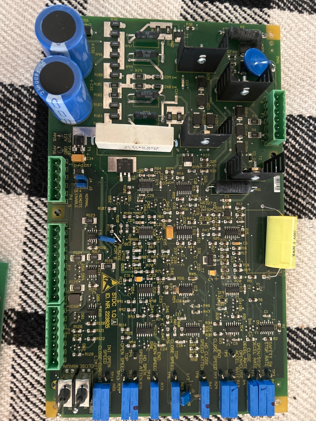 Schindler Elevator Door Operator PCB Board STDC 1.Q ID NR 223825