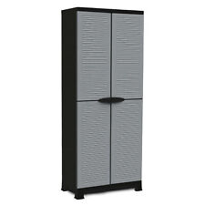 RAM Quality Products PRESTIGE UTILITY 3 Shelf Lockable Storage Cabinet, Gray picture