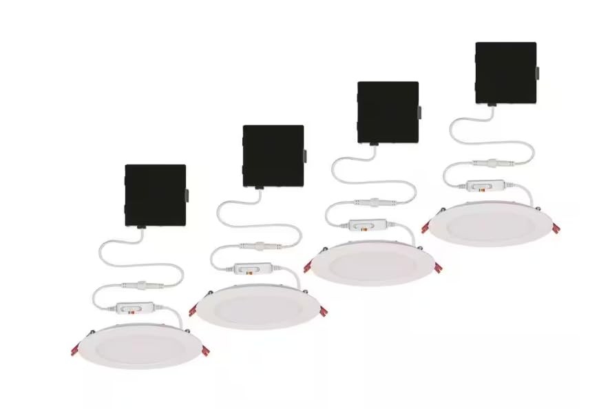 Commercial Electric Premium Series 6 in. LED, 2-Level Lumen Select, Ultraslim Commercial Electric Premium Series 6 in. LED, 2-Level Lumen Select, Ultraslim