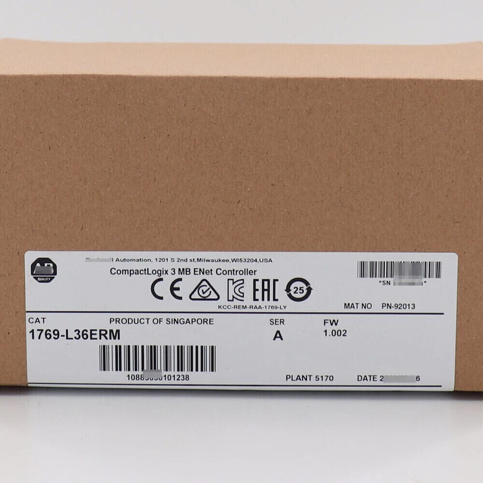 New AB 1769-L36ERM/A CompactLogix 3MB Motion Controller  PLC 1PC US