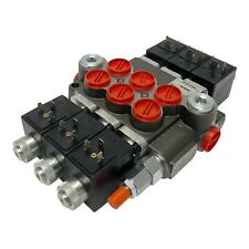 3 Spool Solenoid 12V DC Hydraulic Control Valve Double Acting 13 GPM 3600 PSI picture