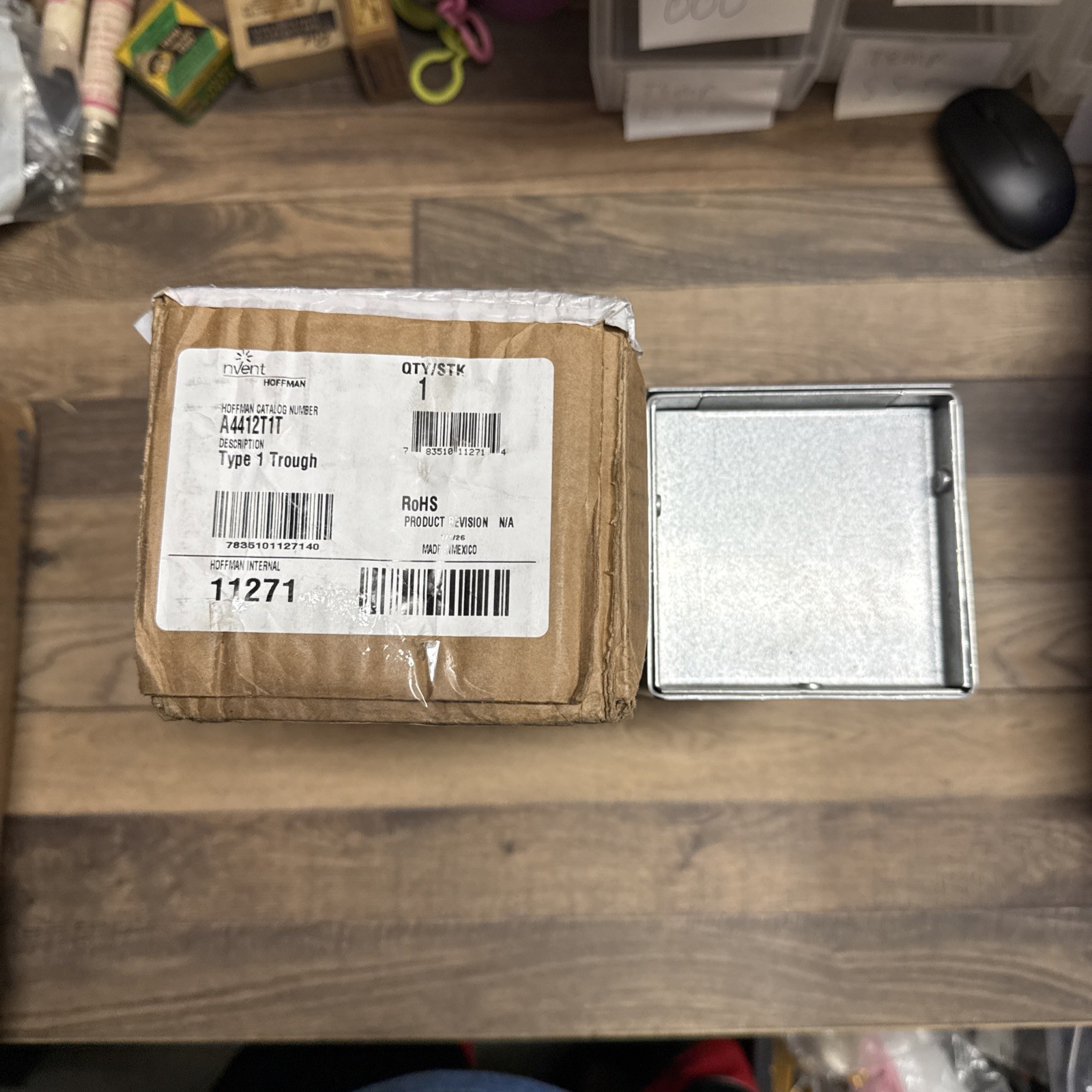 New nVent Hoffman A4412T1T Type 1 Wiring Trough 16-Gauge Steel 4 New nVent Hoffman A4412T1T Type 1 Wiring Trough 16-Gauge Steel 4