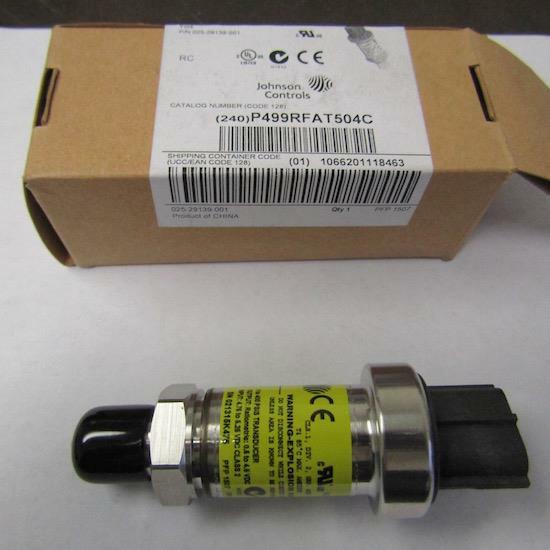 Johnson Controls / York 025-29139-001 P499RFAT504 Pressure Transducer Johnson Controls / York 025-29139-001 P499RFAT504 Pressure Transducer