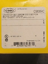 HUBBELL CS6364C 50A Twist-Lock Connector 3P 4W Grounding 125/250V   picture