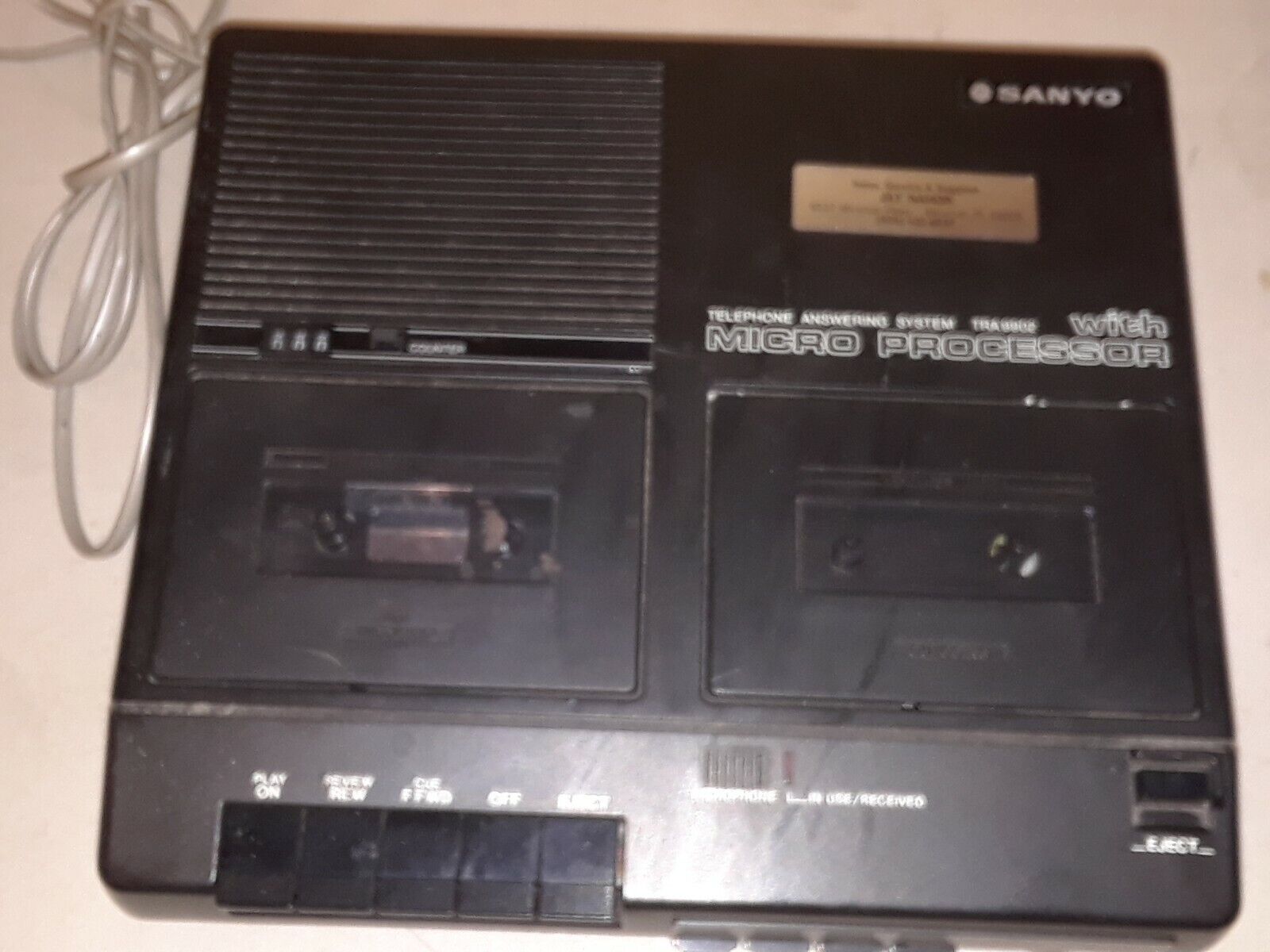 Vintage Sanyo TRA 9902 Micro Processor Cassette Recorder Rare  