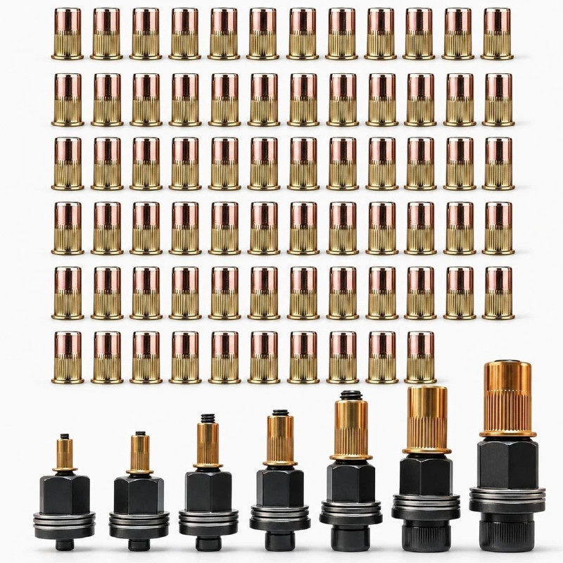 77PCS Carbon Steel Rivnut Kit - Rivet Nut Mandrel Set M3-M12 USA 77PCS Carbon Steel Rivnut Kit - Rivet Nut Mandrel Set M3-M12 USA