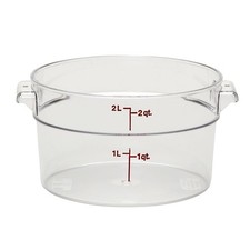 Cambro RFSCW2135 Camwear 2 qt. Round Food Storage Containers (Lid not included) picture
