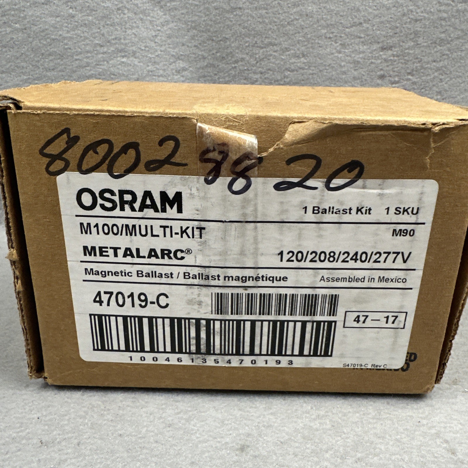 Osram Metalarc M100/Multi-Kit Magnetic Ballast 47019-C Osram Metalarc M100/Multi-Kit Magnetic Ballast 47019-C