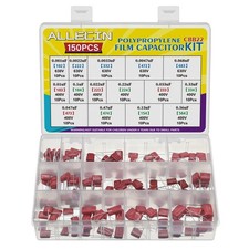 150PCS Metallized Polypropylene Polyester Film Capacitors Kit 0.001uF 0.0022u... picture