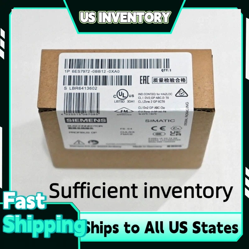 Siemens 6ES7972-0BB12-0XA0 1PC New 9-Pin Connector Real US STOCK Fast Shipping