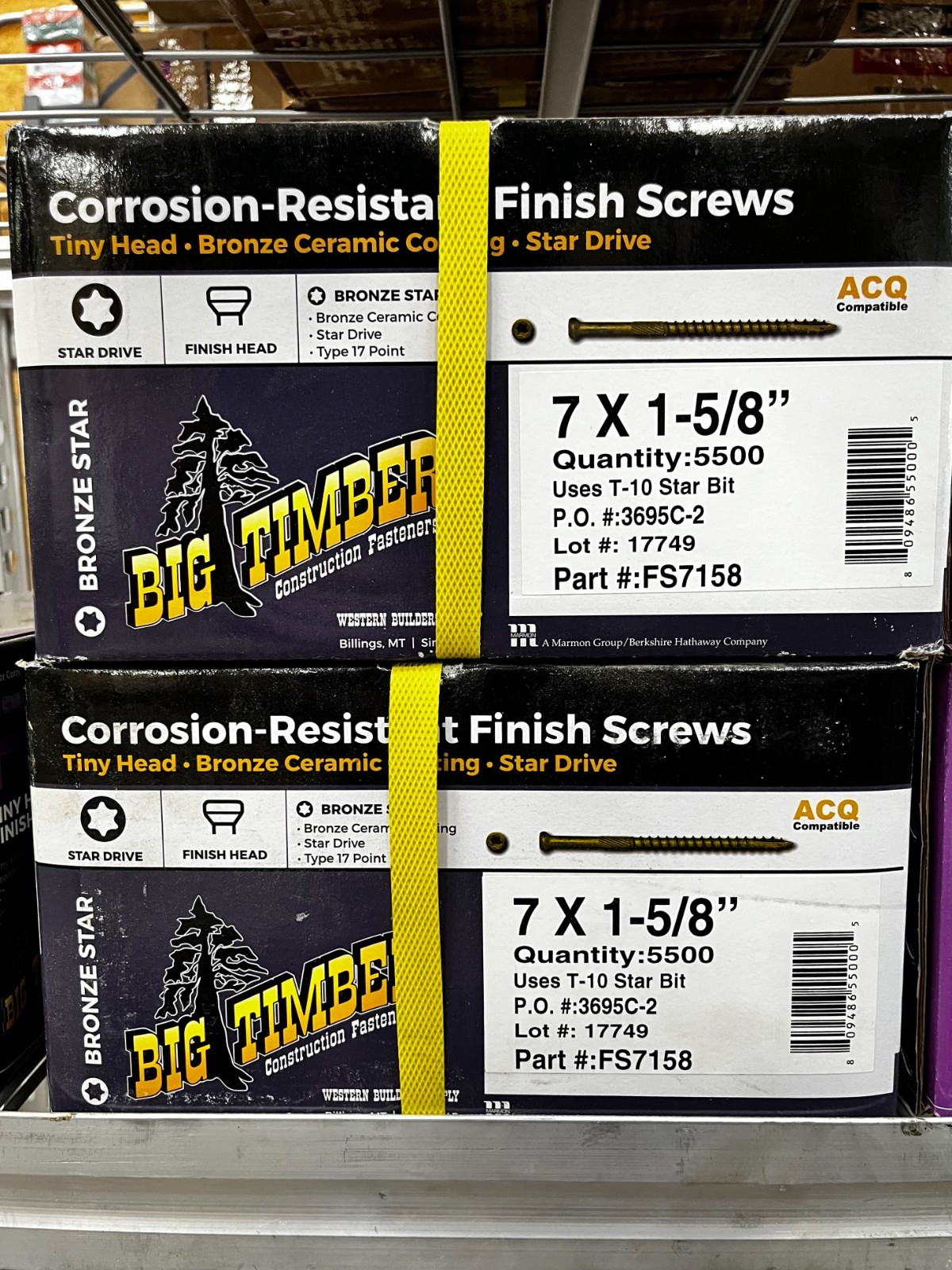 Finish Screw #7 x 1-5/8\ Finish Screw #7 x 1-5/8\