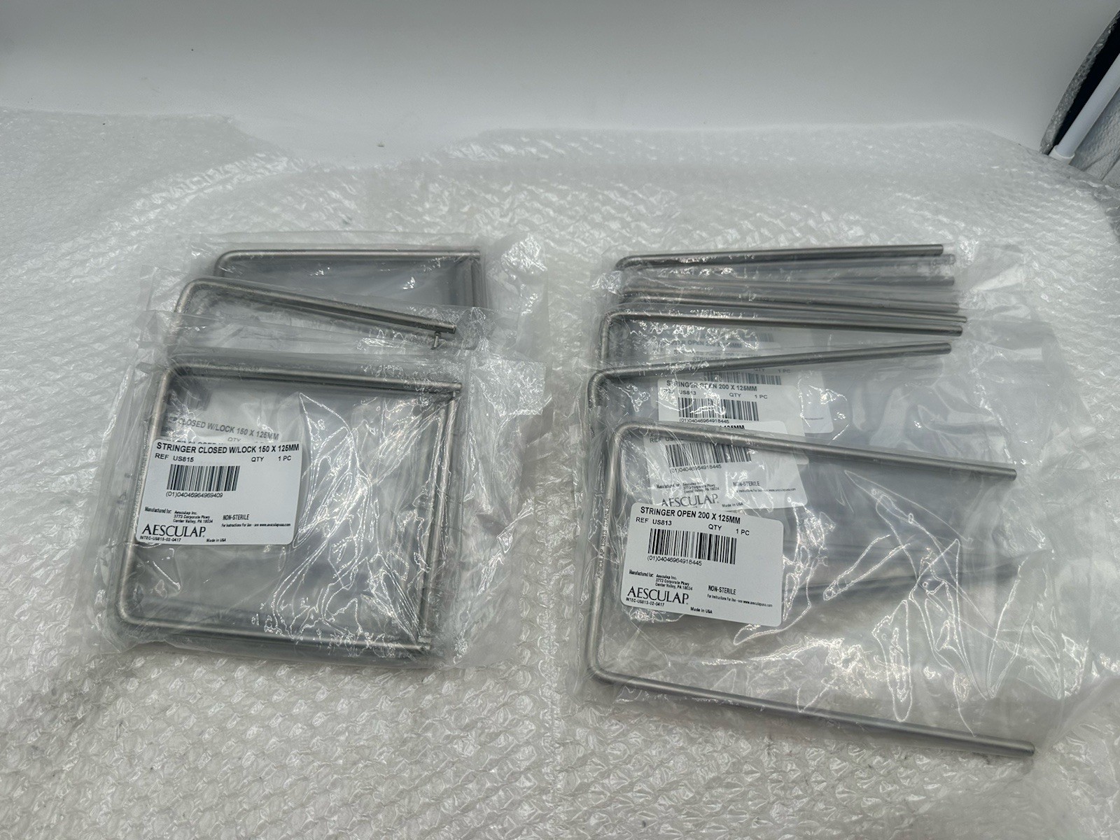 19x Aesculap Instrument Stringers NEW (10x #US815 & 9x #US813) 19x Aesculap Instrument Stringers NEW (10x #US815 & 9x #US813)