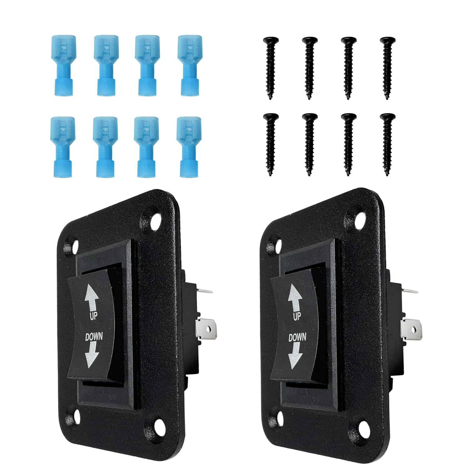 2Pcs up down Momentary Reverse Switch DPDT -Off- 4-Pin Rocker Switch 30A 12V DC 2Pcs up down Momentary Reverse Switch DPDT -Off- 4-Pin Rocker Switch 30A 12V DC