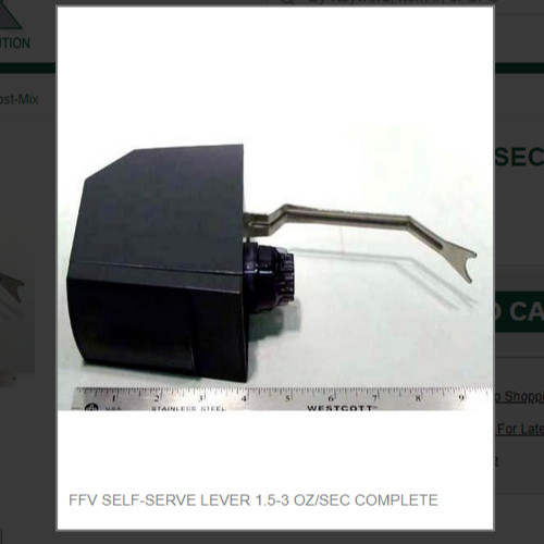 FFV SELF-SERVE LEVER 1.5-3 OZ/SEC COMPLETE #83377001C, Special Order Item FFV SELF-SERVE LEVER 1.5-3 OZ/SEC COMPLETE #83377001C, Special Order Item