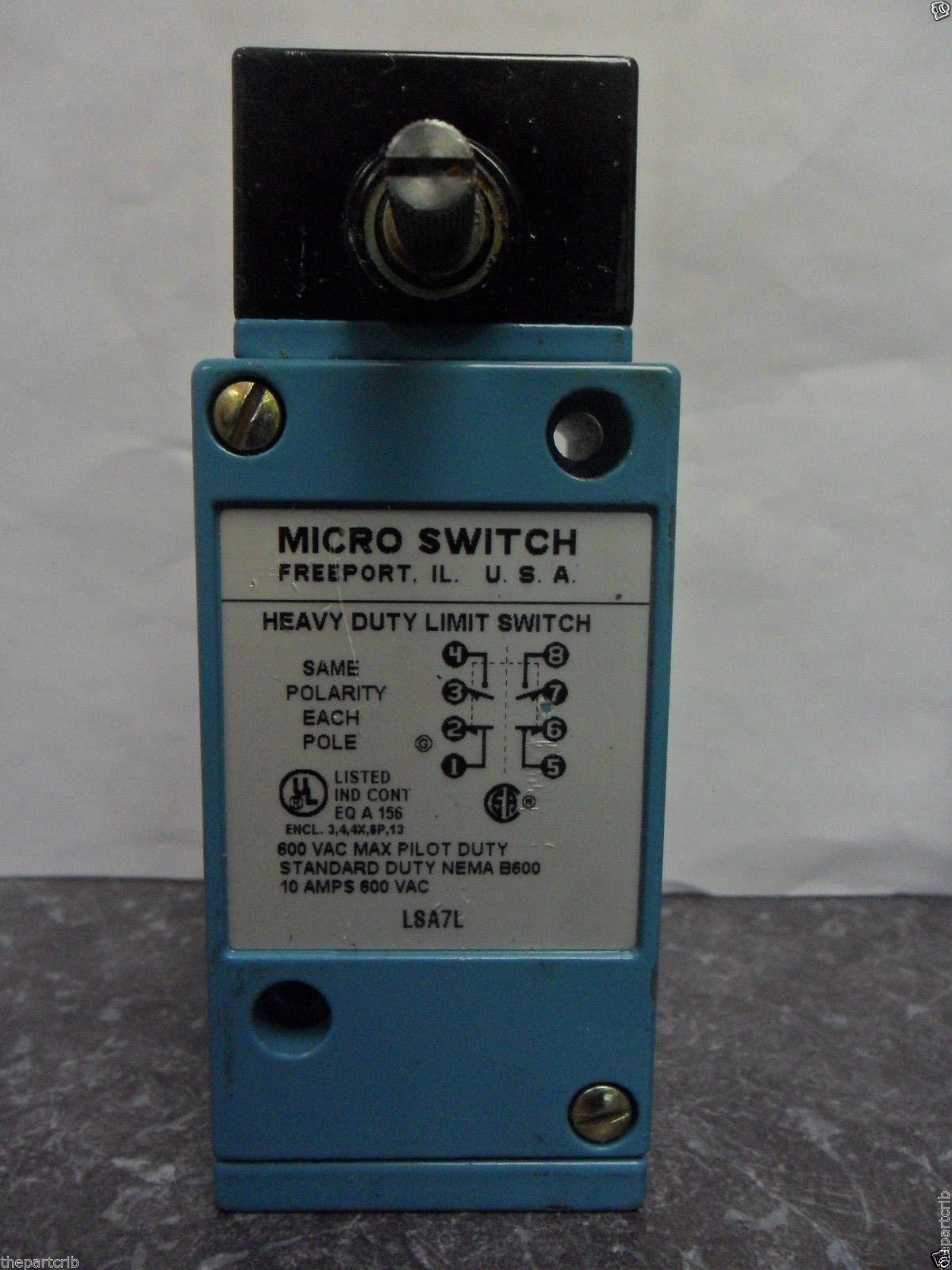 Nice Honeywell Micro Switch LSA7L Heavy Duty Limit Switch Nice Honeywell Micro Switch LSA7L Heavy Duty Limit Switch