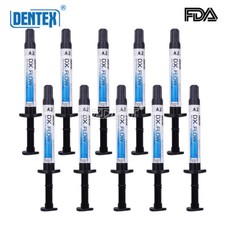 UPS 10X DENTEX DX.FLOW Dental Flowable Medium Flow Light Cure Composite A2 picture