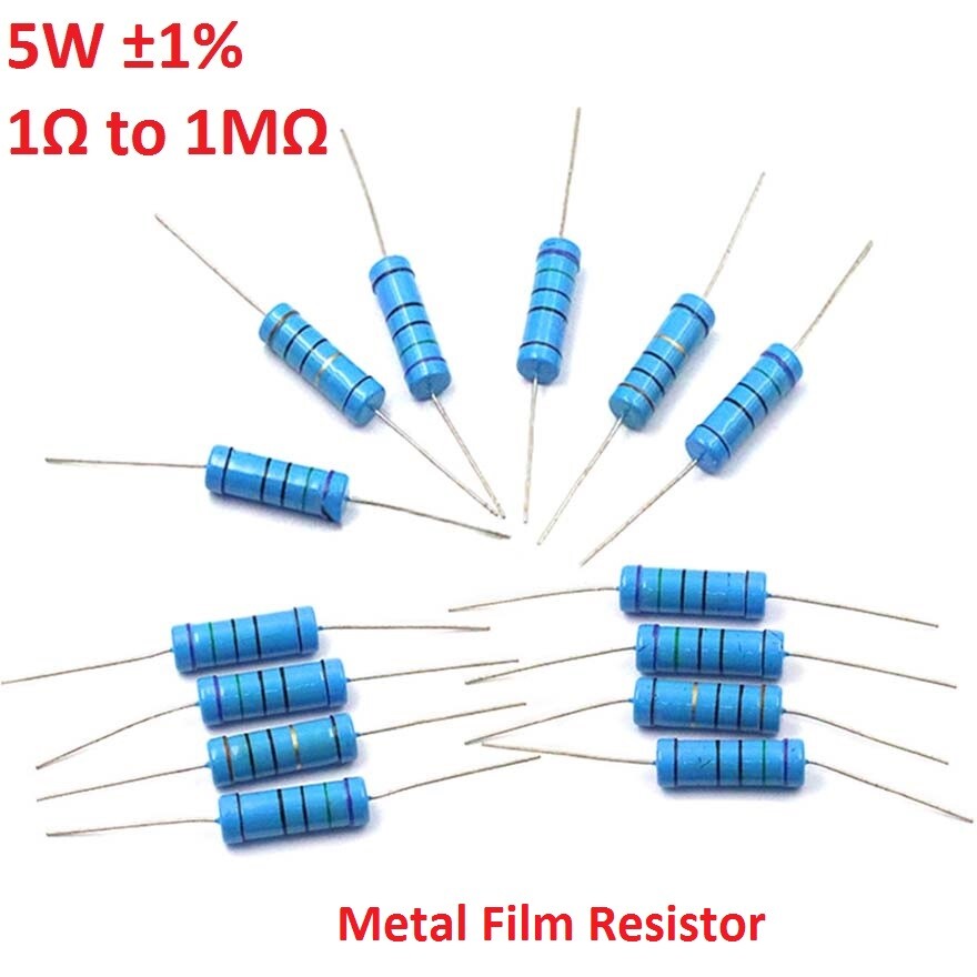 5W Big Power Metal Film Resistor ±1% - Full Range of Values ( 1Ω to 1MΩ ) 5W Big Power Metal Film Resistor ±1% - Full Range of Values ( 1Ω to 1MΩ )