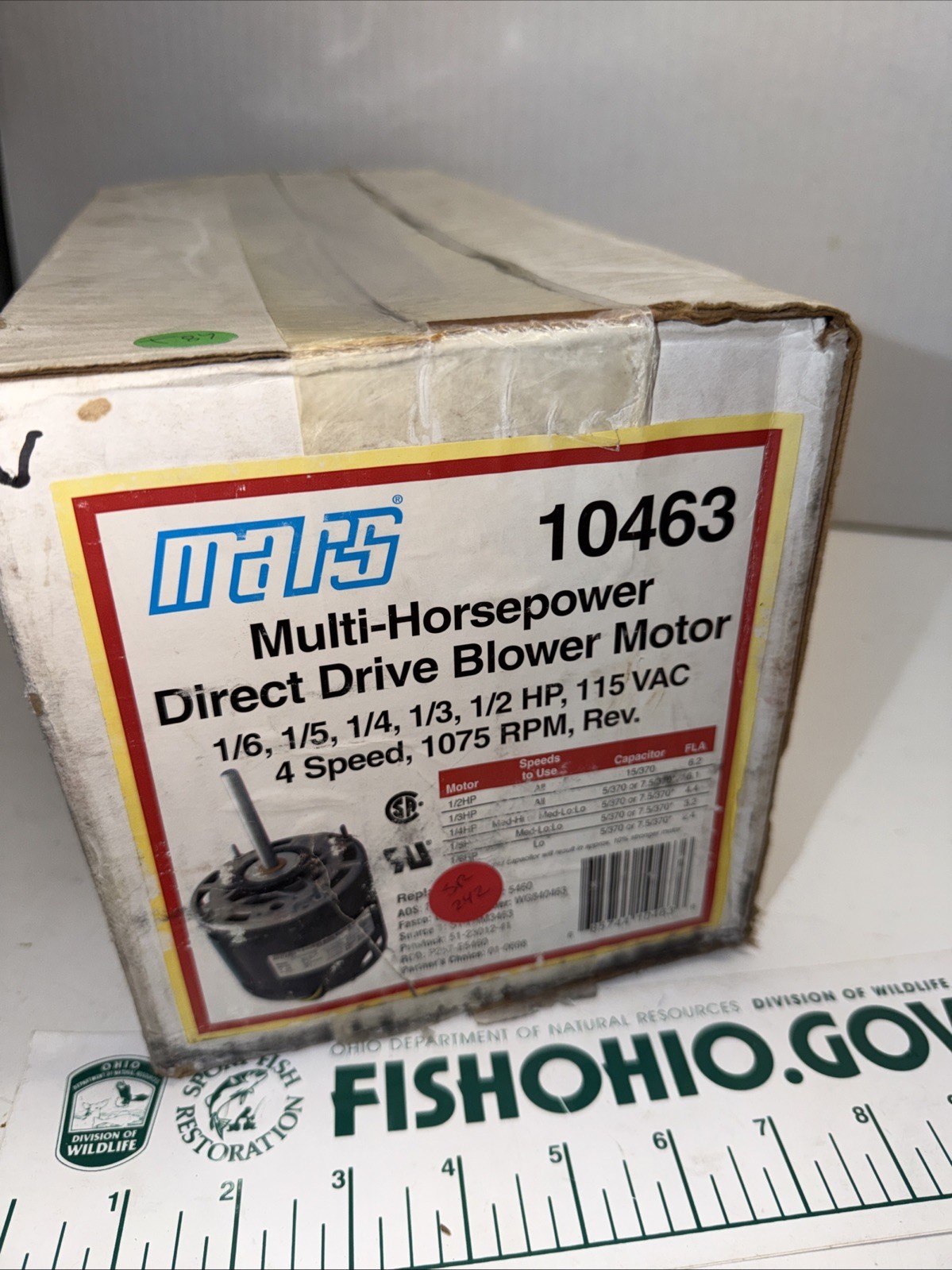 MARS 10463 MULTI-HORSE POWER DIRECT DRIVE BLOWER MOTOR MARS 10463 MULTI-HORSE POWER DIRECT DRIVE BLOWER MOTOR