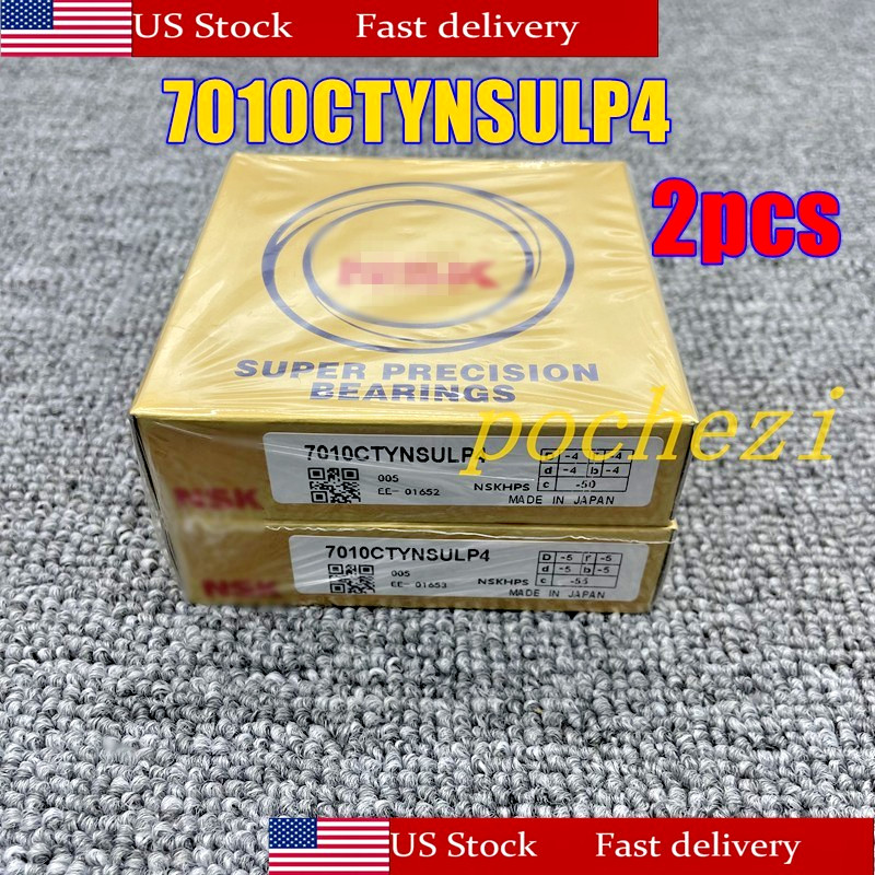 Abec-7 Super Precision Spindle Bearings. 7010CTYNSULP4 Matched Set of Two Abec-7 Super Precision Spindle Bearings. 7010CTYNSULP4 Matched Set of Two