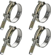 4 Pack T-Bolt Hose Clamps, 3.25