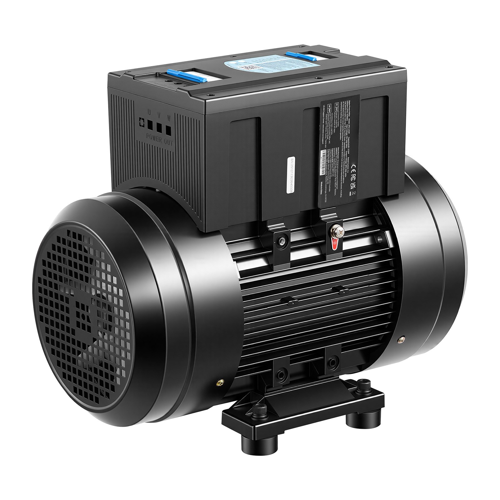 Uimoso Single to Three-Phase Rotary Phase Converter10HP 28A208-240V Input/Output Uimoso Single to Three-Phase Rotary Phase Converter10HP 28A208-240V Input/Output