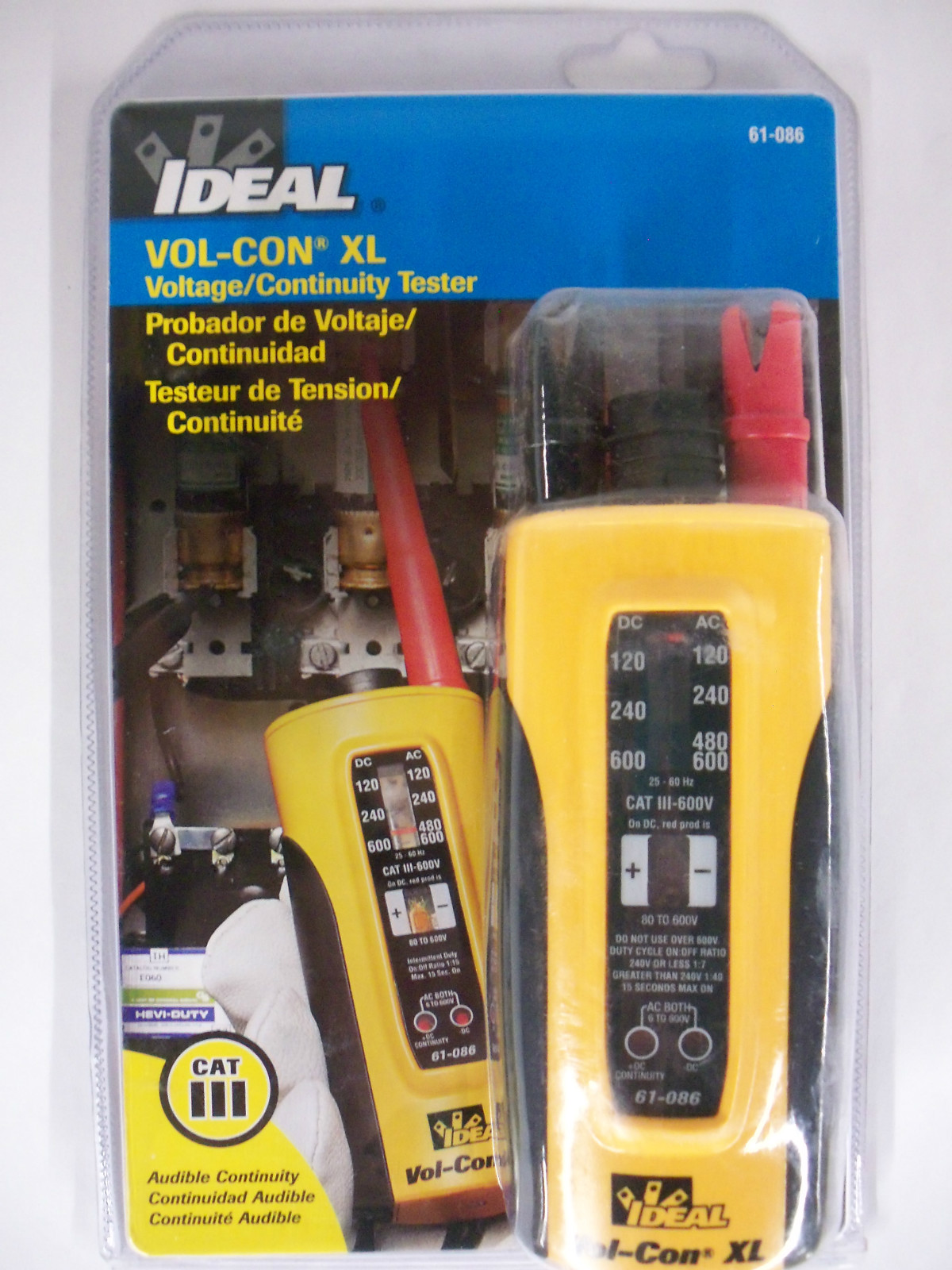 IDEAL VOL-CON XL Voltage/Continuity Tester 61-086 NEW