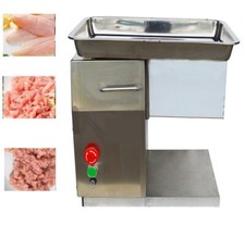 QX 110V 4mm Blade Electric Meat Cutting Machine 250kg/h Output Commercial 550W picture