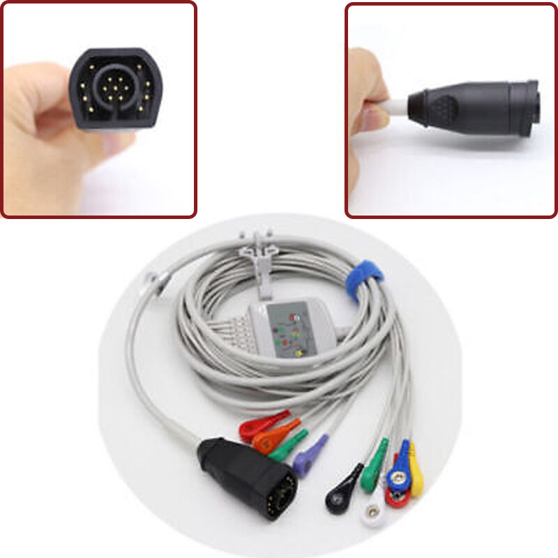 1pcs,Compatible with Zoll M/E Series 10-Lead 3m American Standard Snap Reusable