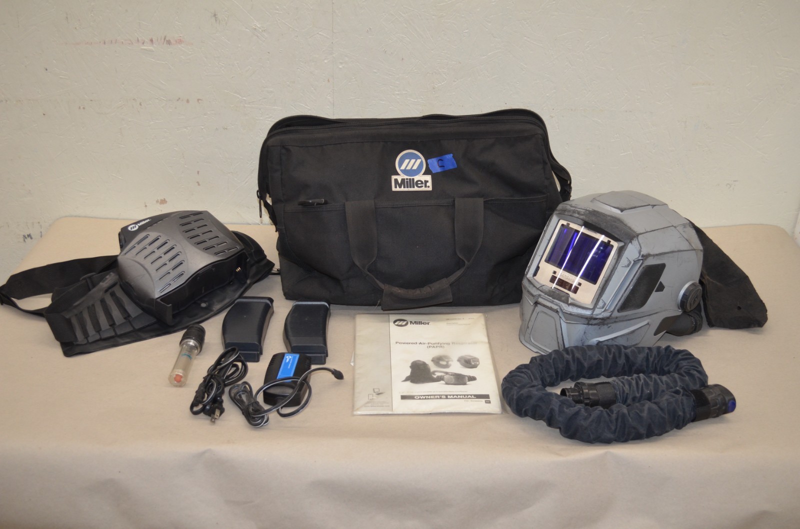 Miller T94i-R Auto-Darkening Welding Helmet w/ Miller PAPR System Group C