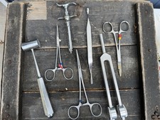 Vintage Surgical Instrument Lot Holco Sklar Germany Stainless Orthopedic Forceps picture