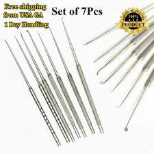 Micro Ear Pick Needles Set 7 Pcs Myringotomy ENT Instruments from USA picture