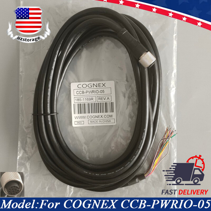 1PC NEW For COGNEX CCB-PWRIO-05 | In-Sight Power & IO Breakout Cable 1PC NEW For COGNEX CCB-PWRIO-05 | In-Sight Power & IO Breakout Cable