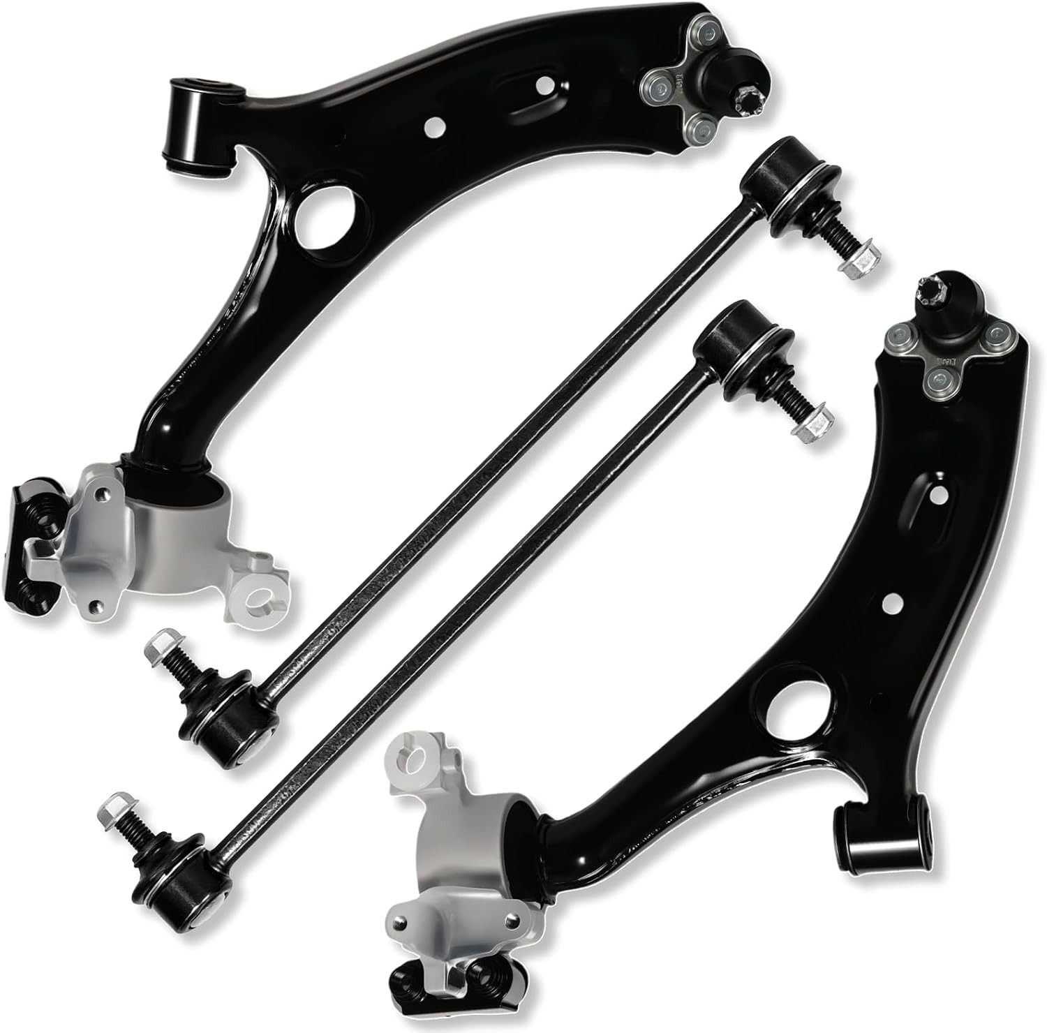 4Pc Front Lower Control Arm with Ball Joints Sway Bar End for Honda 2017-2022 4Pc Front Lower Control Arm with Ball Joints Sway Bar End for Honda 2017-2022