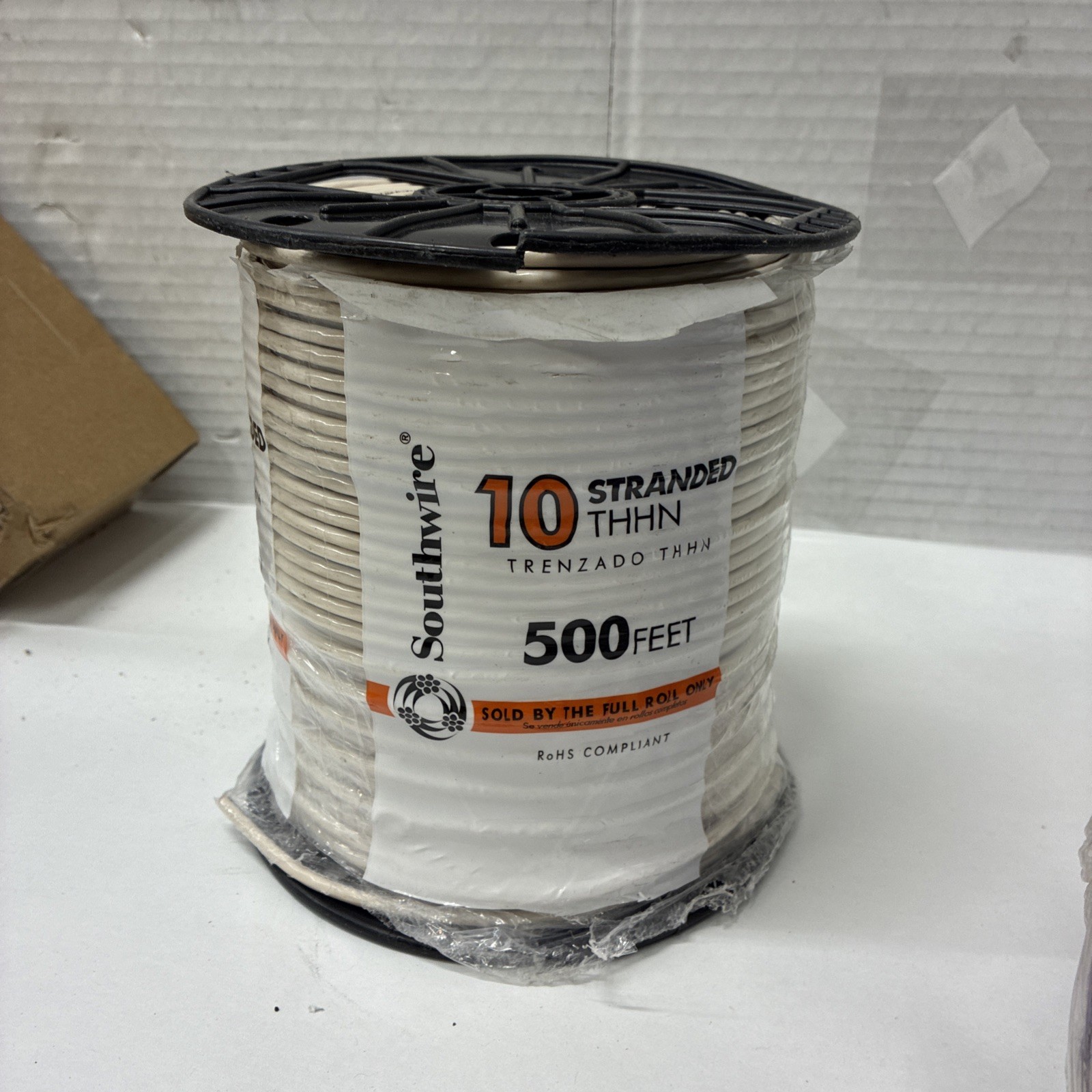 Southwire - 10 Stranded THHN Wire - 500 Ft White Southwire - 10 Stranded THHN Wire - 500 Ft White