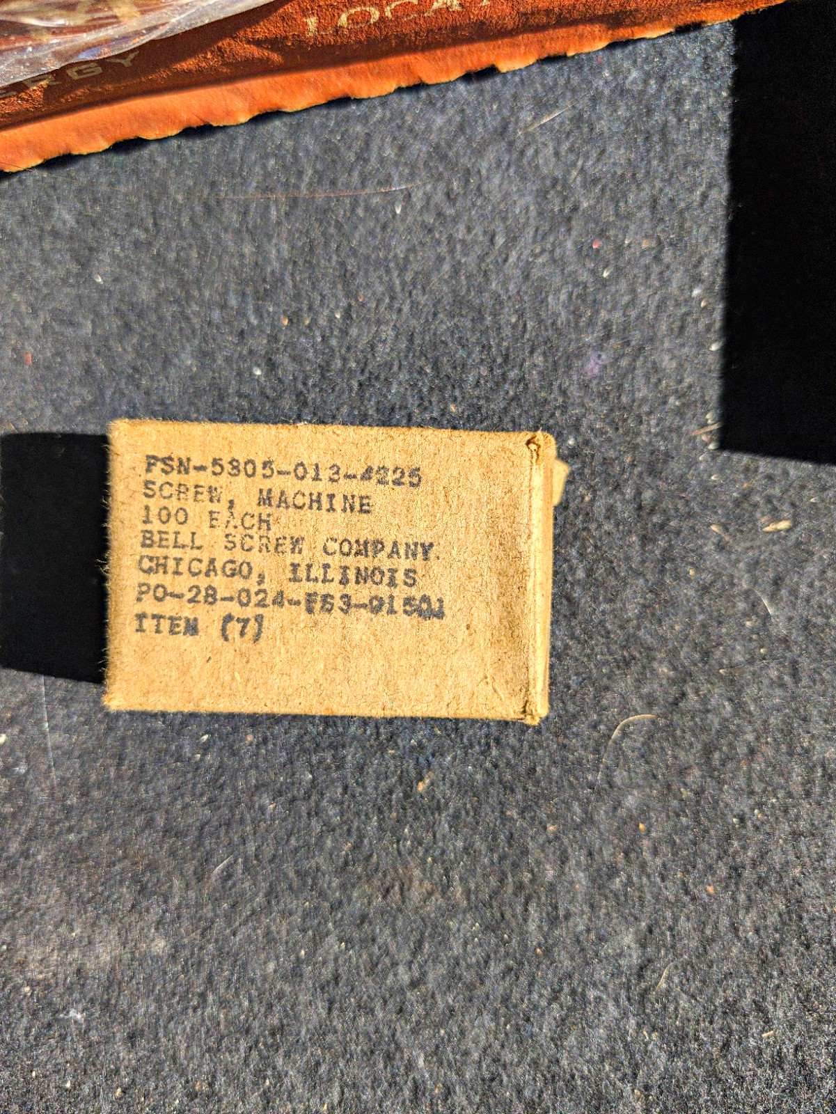Lot of 46 Vintage NOS US Military Machine Screws FSN 5305-012-4225 Bell ScrewCo.