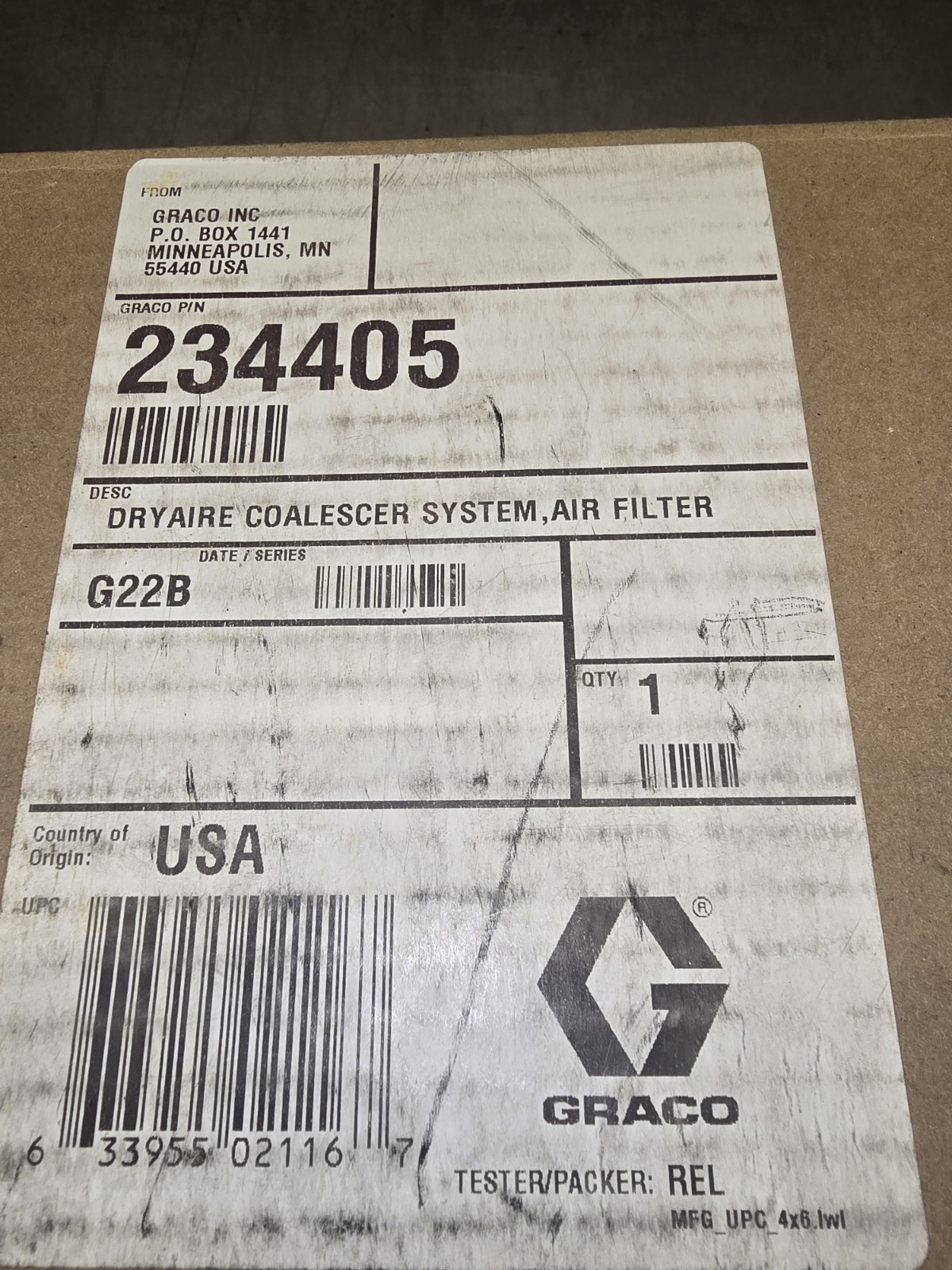 GRACO 234405 (NOS) GRACO 234405 (NOS)