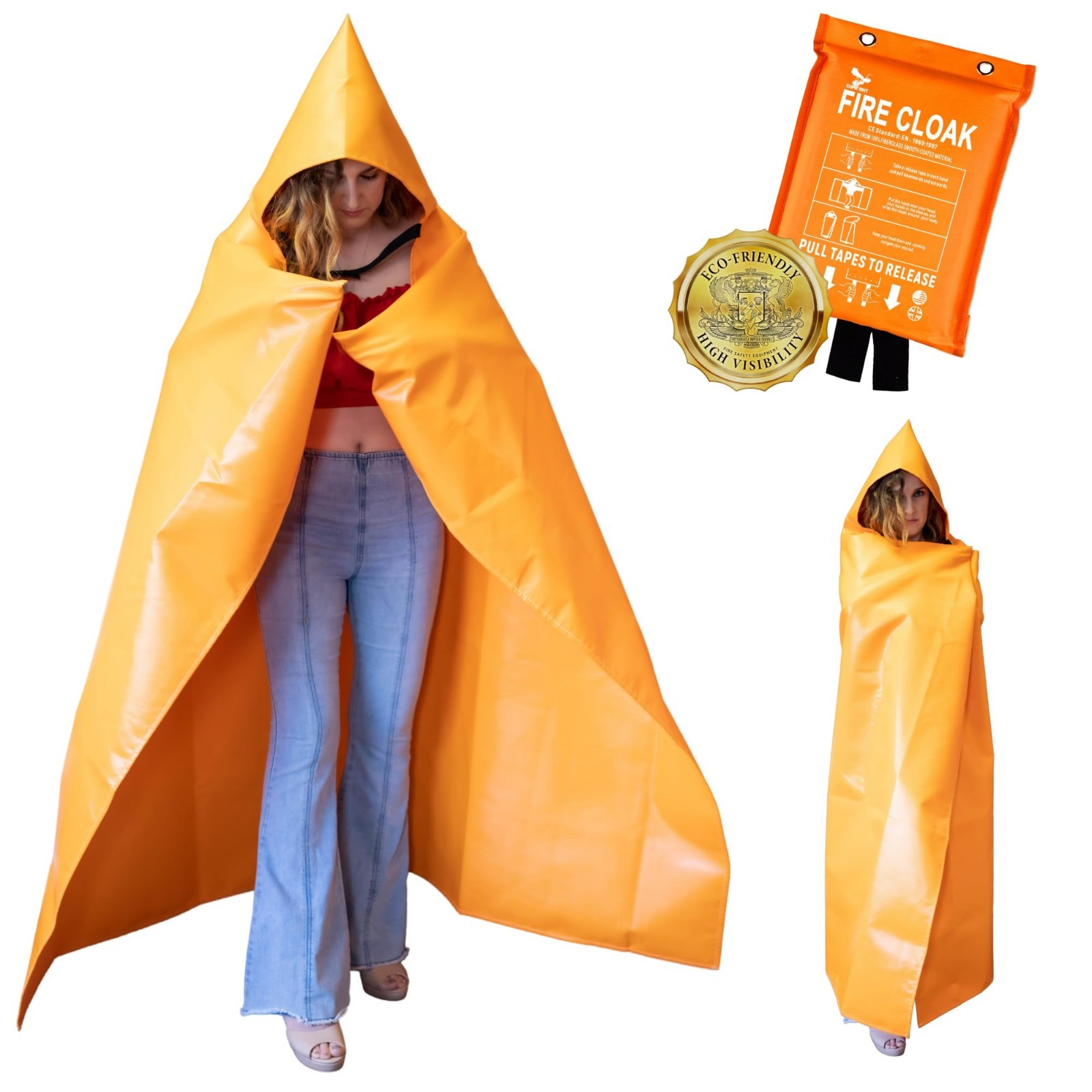 Wearable Fire Blankets - Certified 1200F Heat Resistant Safety for Home & Kitche Wearable Fire Blankets - Certified 1200F Heat Resistant Safety for Home & Kitche