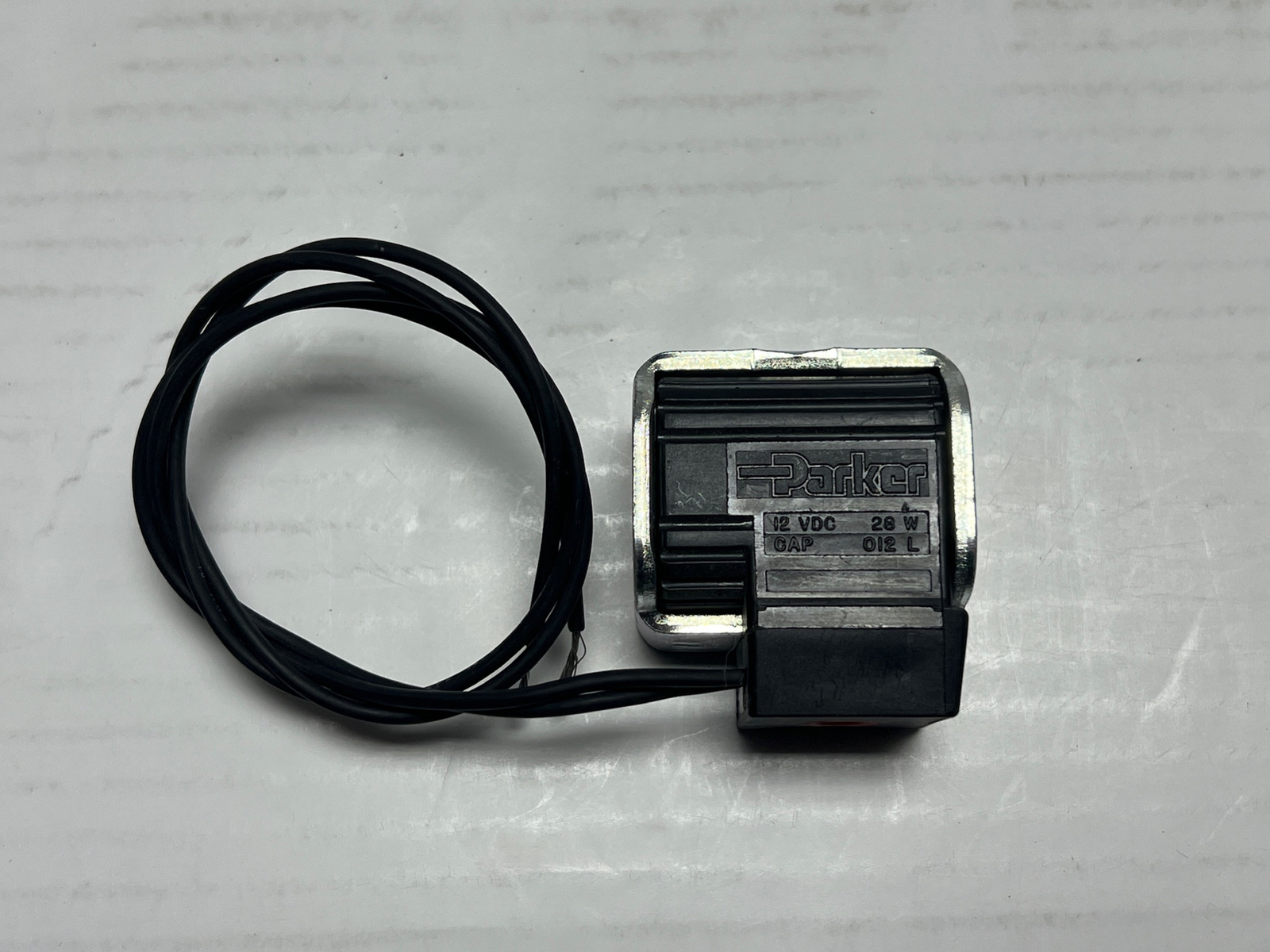 Parker Hydraulics 12 VDC 28W CAP 012 L Cartridge Valve Solenoid Coil 5/8 Parker Hydraulics 12 VDC 28W CAP 012 L Cartridge Valve Solenoid Coil 5/8