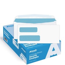 #10 Double Window Security Envelopes - Security Tinted - Gummed Closure (30101) picture