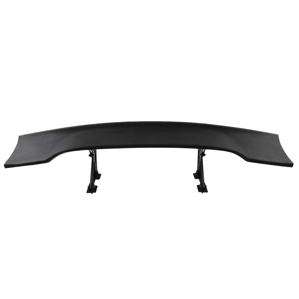 ABS Universal Rear Trunk Spoiler Wing Unpainted Matte Black Exterior Accessories ABS Universal Rear Trunk Spoiler Wing Unpainted Matte Black Exterior Accessories