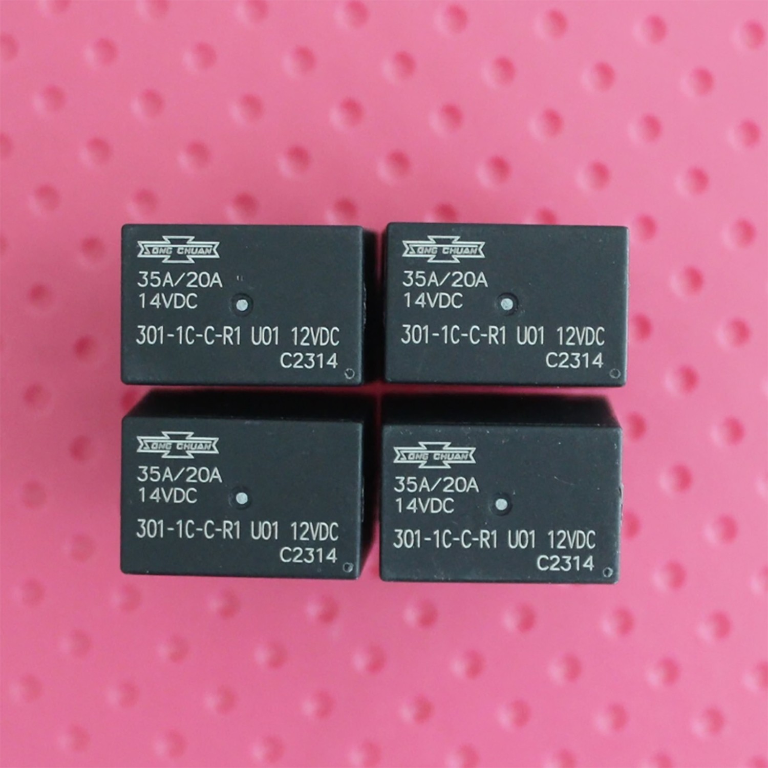 4pcs for Song Chuan Relay 301-1C-C-R1 U01 12VDC 4pcs for Song Chuan Relay 301-1C-C-R1 U01 12VDC