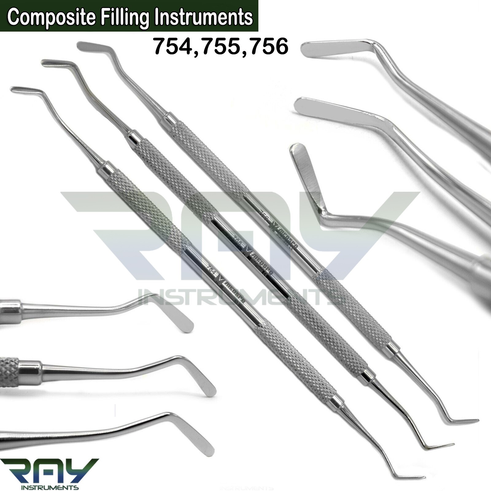 Dental Flat Plastic Composite Filling Instruments Double Ended Restorative Tools Dental Flat Plastic Composite Filling Instruments Double Ended Restorative Tools