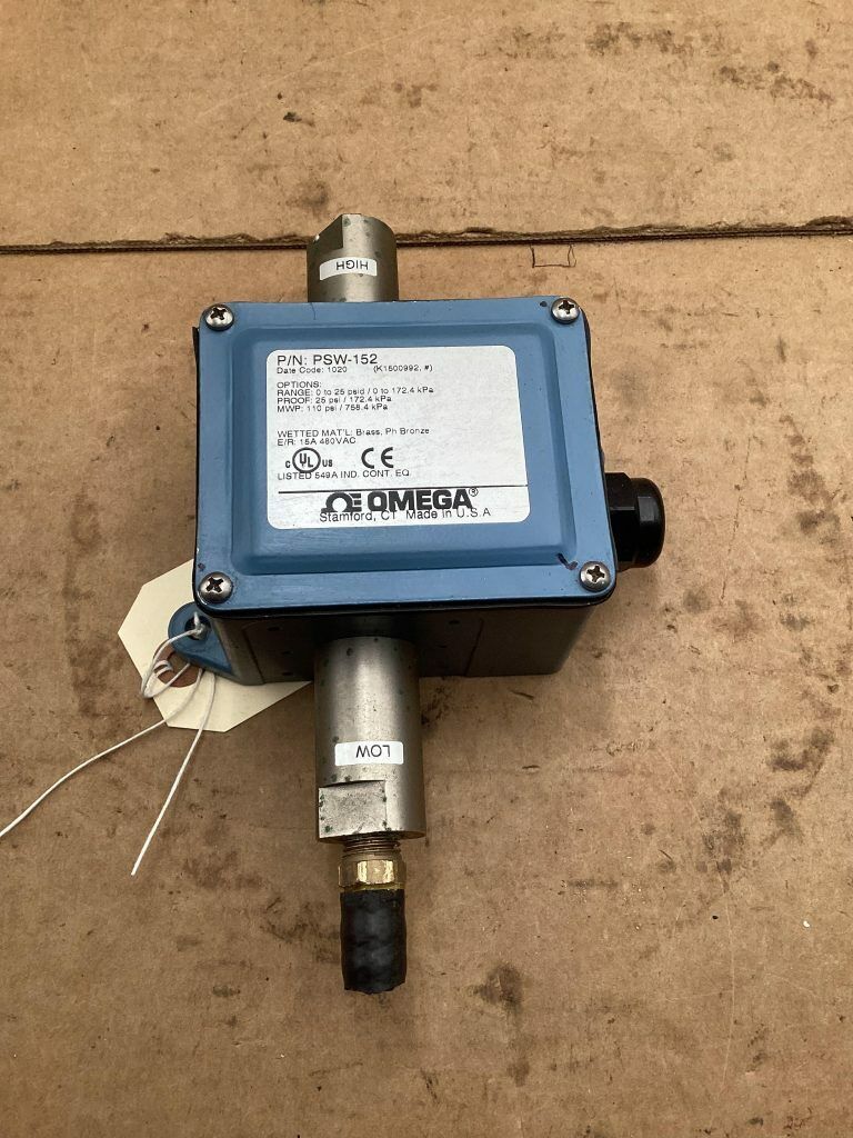 Omega General Purpose Industrial Pressure Switch; PSW-152