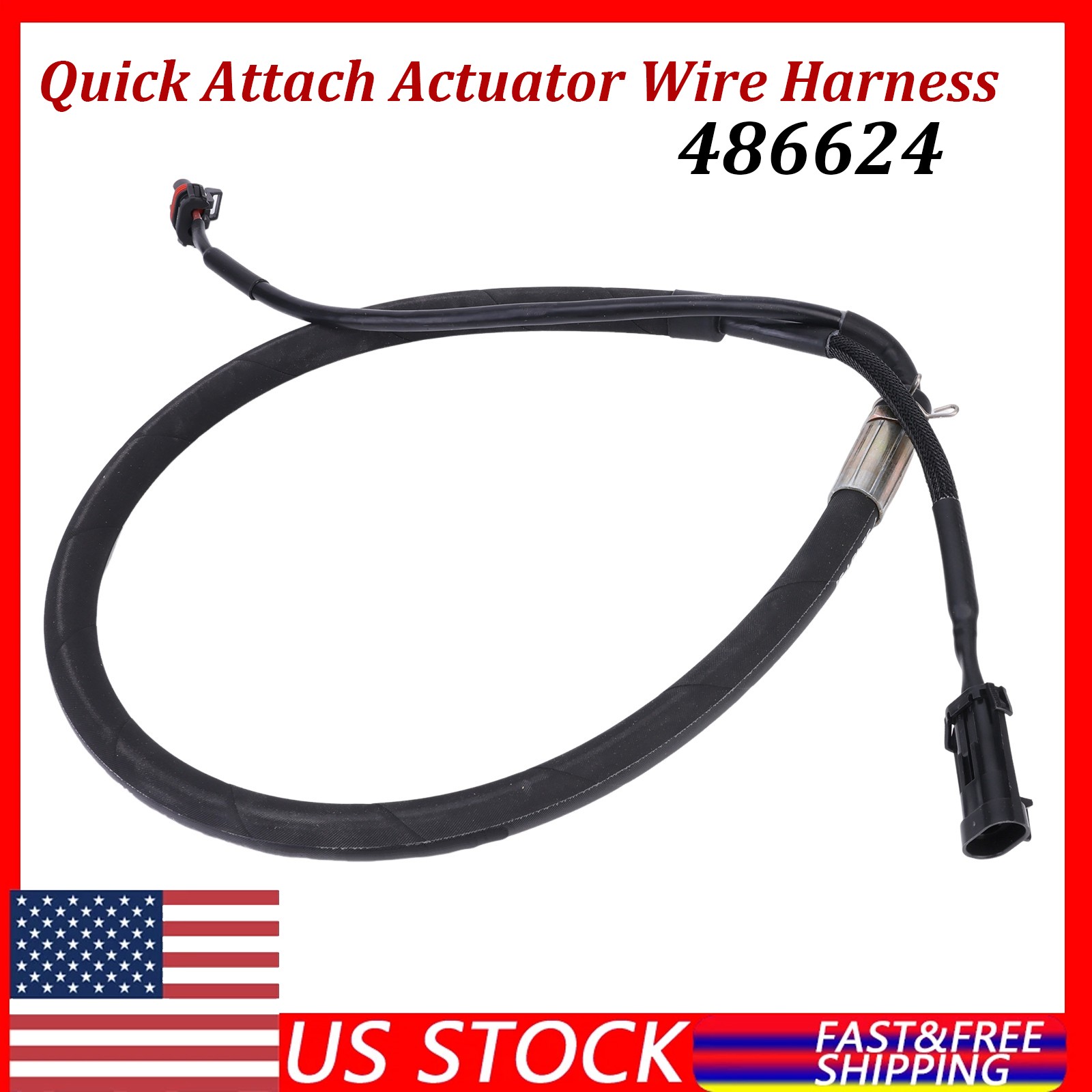Quick Attach Wire Harness For Skid Steer Loaders 330G 331G 332G 333G 486624 Quick Attach Wire Harness For Skid Steer Loaders 330G 331G 332G 333G 486624
