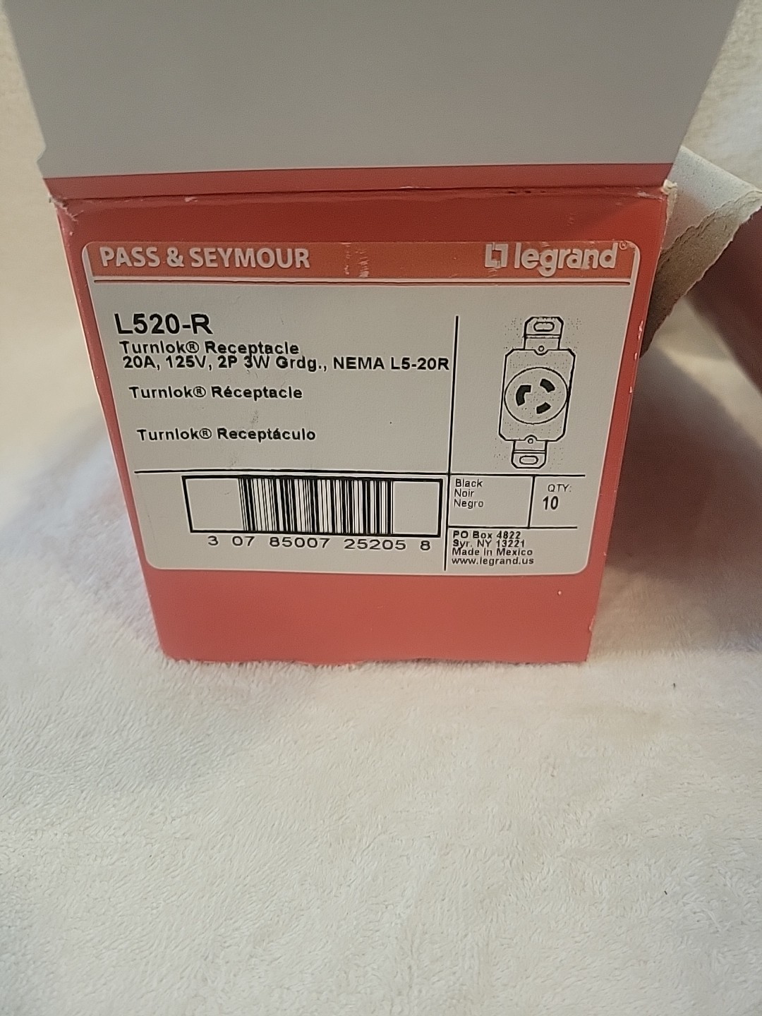 Legrand L520-R, Lot Of 10 Legrand L520-R, Lot Of 10