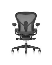 Herman Miller Aeron Remastered Chair - Size C Graphite -open box - picture