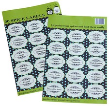 Spice Labels Decorative For Jars, Bottles, Easy to Stick Permanent Stickers picture